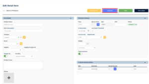 duplicate items web based consignment software